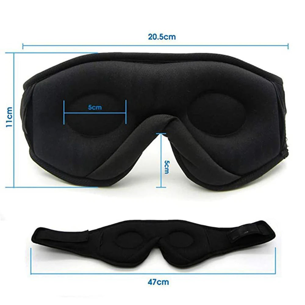Best Bluetooth Sleep Headphones 3D Eye Mask - Wireless Music Playing Sleep Mask with HD Speakers