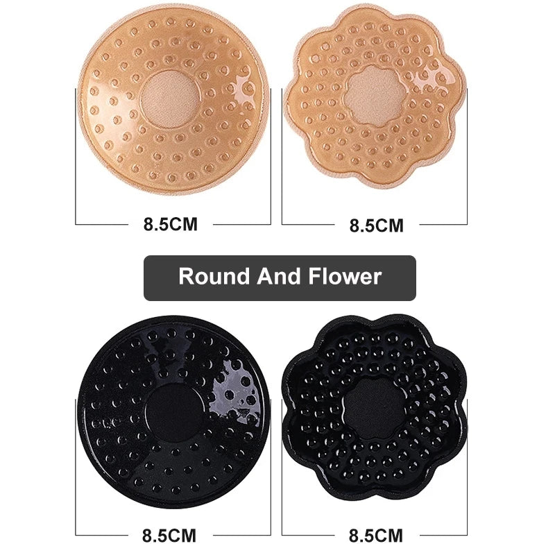 Reusable Silicone Breast Petals - Invisible Nipple Covers for Strapless & Backless Outfits