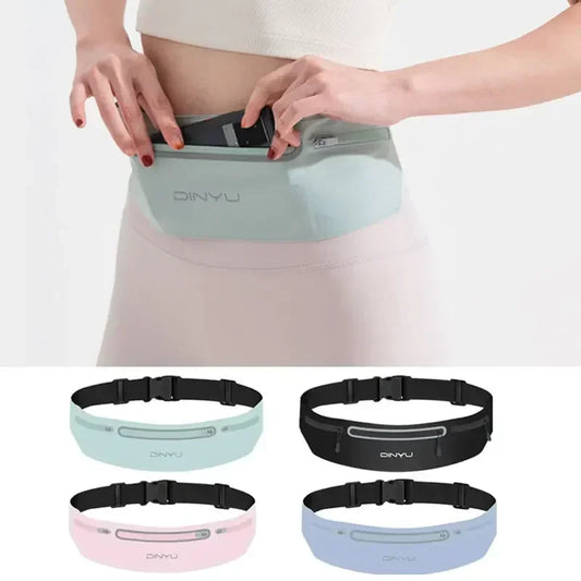 Sports Waist Pack Fanny Pack - Adjustable Running Belt with Phone Holder for Men & Women