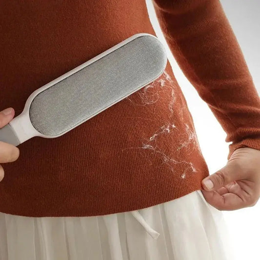 Double-Sided Pet Hair Remover - Electrostatic Lint Brush for Furniture & Carpets