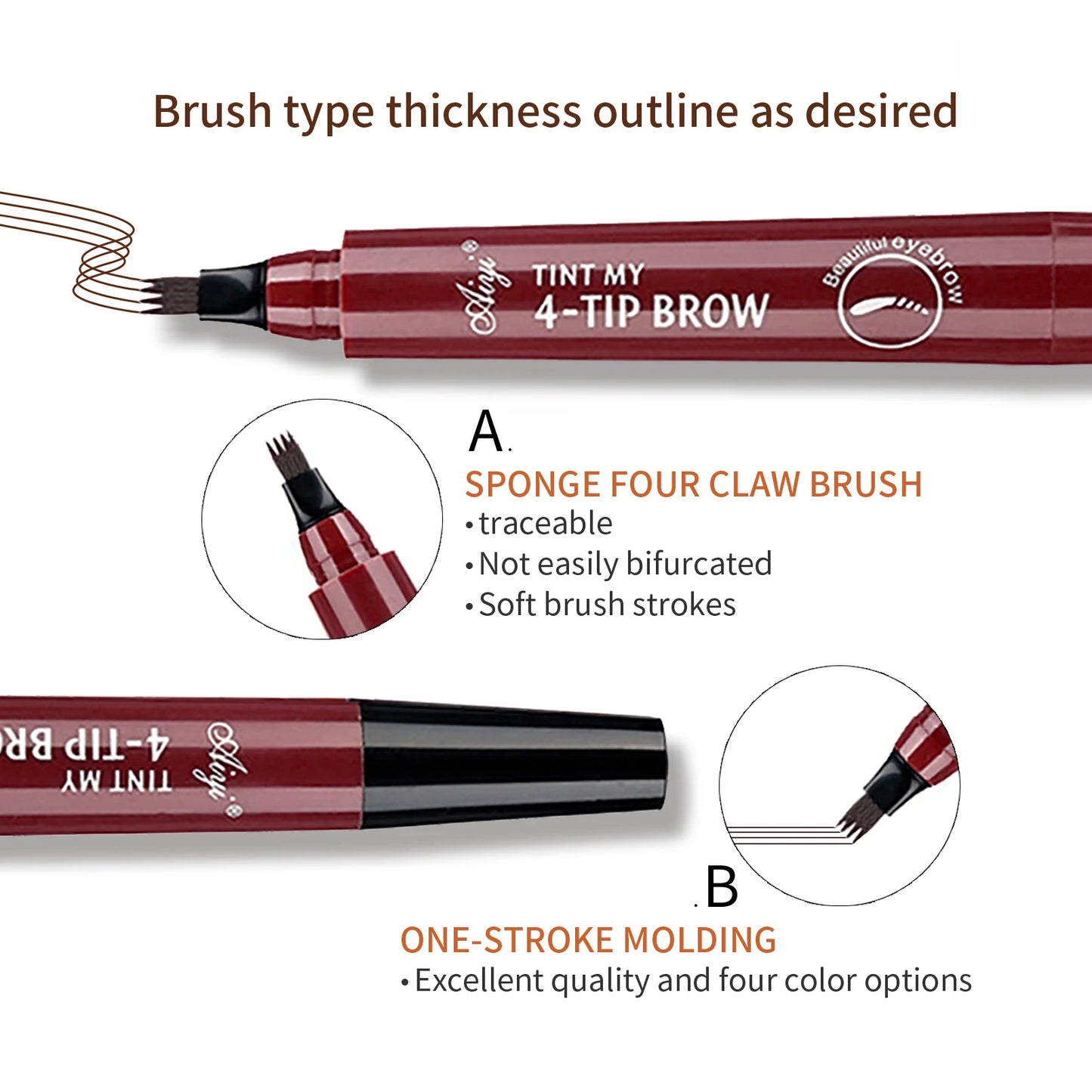 Eyebrow Pencil - Long-Lasting Waterproof Brow Definer