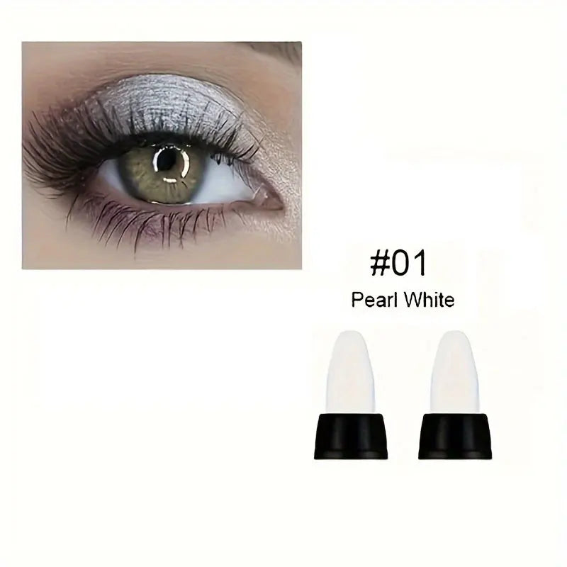 16-Color Pearlescent Waterproof Eyeliner Set - Long-Lasting Glitter Eye Makeup