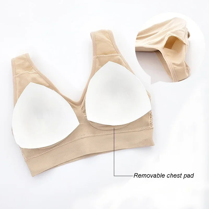 Women's Breathable Sports Bra - Sweat-Absorbent with Shockproof Padding