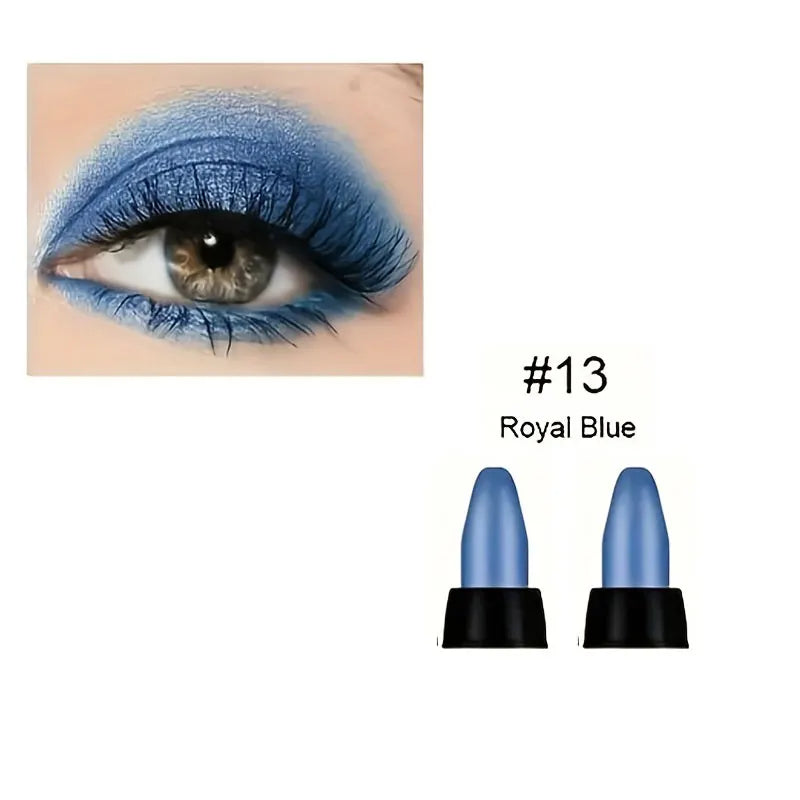 16-Color Pearlescent Waterproof Eyeliner Set - Long-Lasting Glitter Eye Makeup