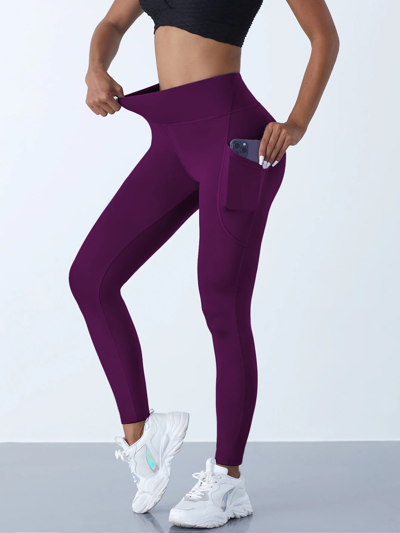 Quality Leggings with Pockets - Women's Stretch Fitness Pants