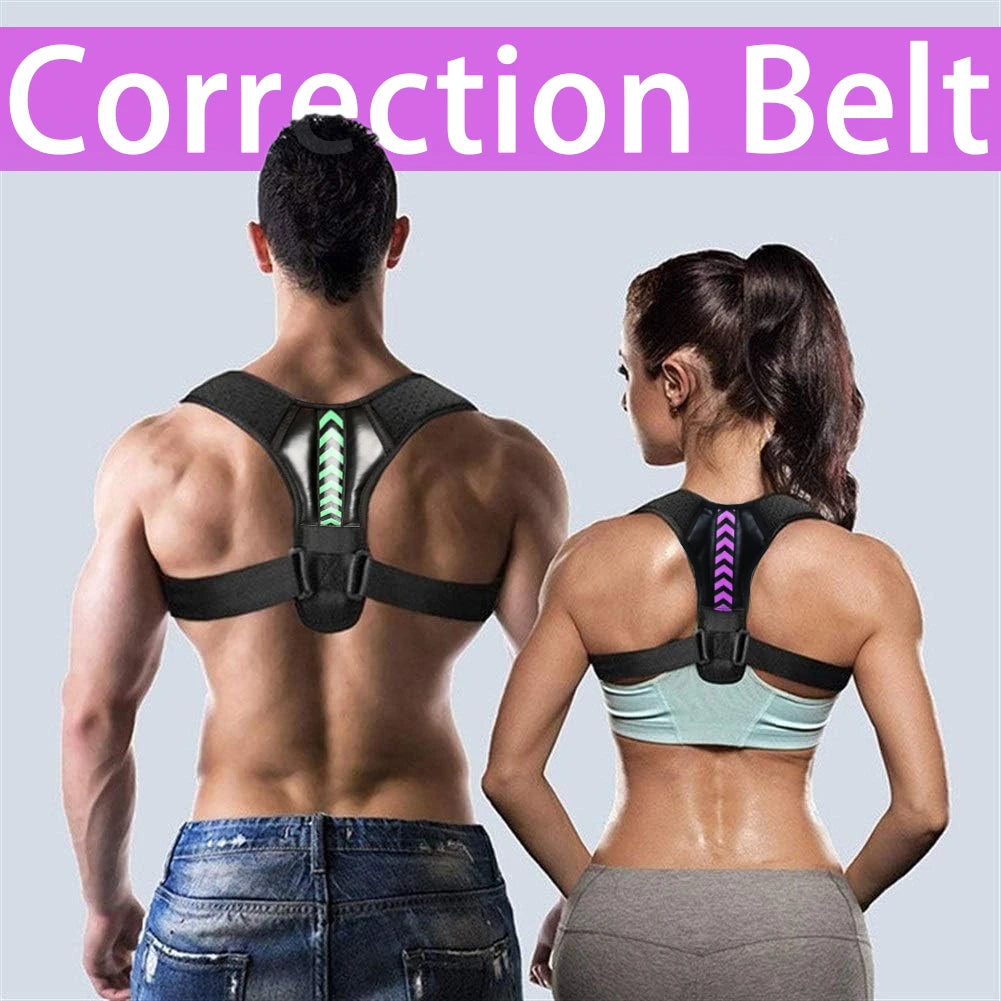 Adjustable Posture Corrector Belt - Back Shoulder Support Brace for Office & Sports