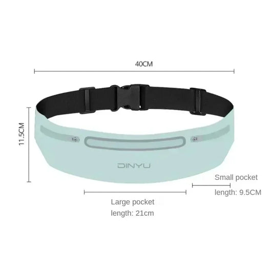 Sports Waist Pack Fanny Pack - Adjustable Running Belt with Phone Holder for Men & Women