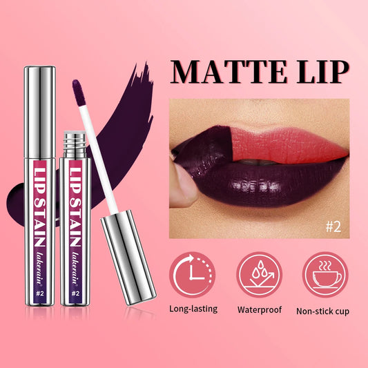 Korean Matte Lip Tint - Long Lasting Waterproof Peel Off Liquid Lipstick