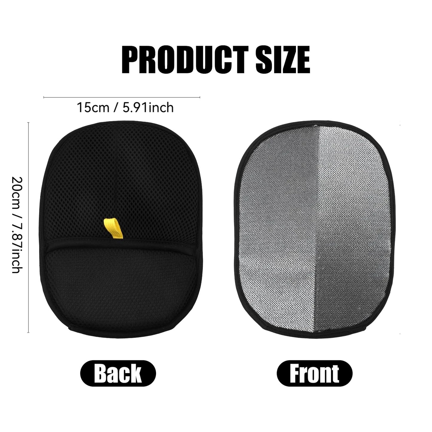Reusable Pet Hair Removal Gloves - Double-Sided Grooming Tool for Carpets & Furniture