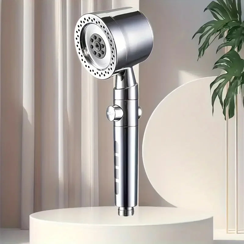 5-Mode High Pressure Water Saving Shower Head with One-Button Stop - Premium Handheld Bathroom Set