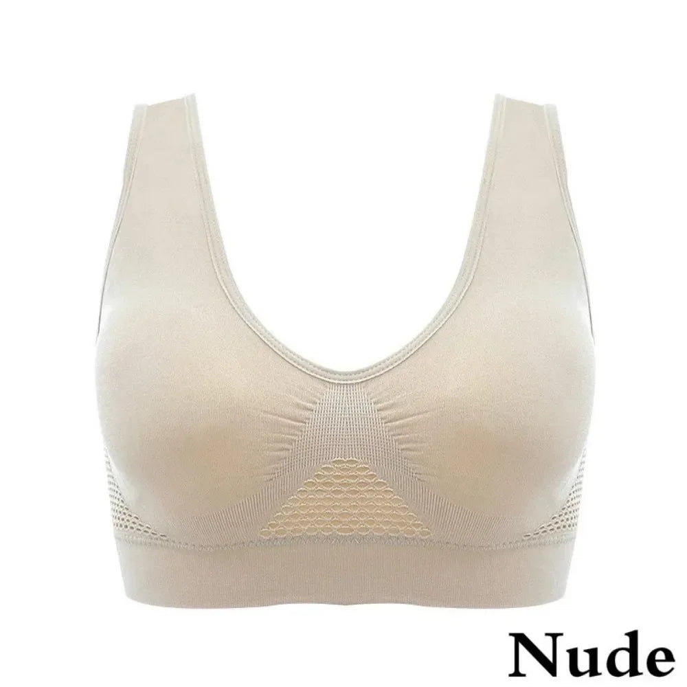 Women's Breathable Sports Bra - Sweat-Absorbent with Shockproof Padding