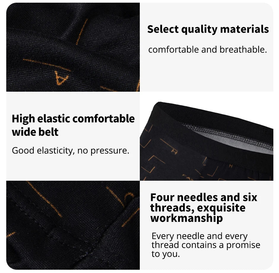 Men's 4-Pack Premium Swim Trunks & Underwear Set - Plus Size Up to 6XL