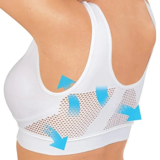 Women's Breathable Sports Bra - Sweat-Absorbent with Shockproof Padding