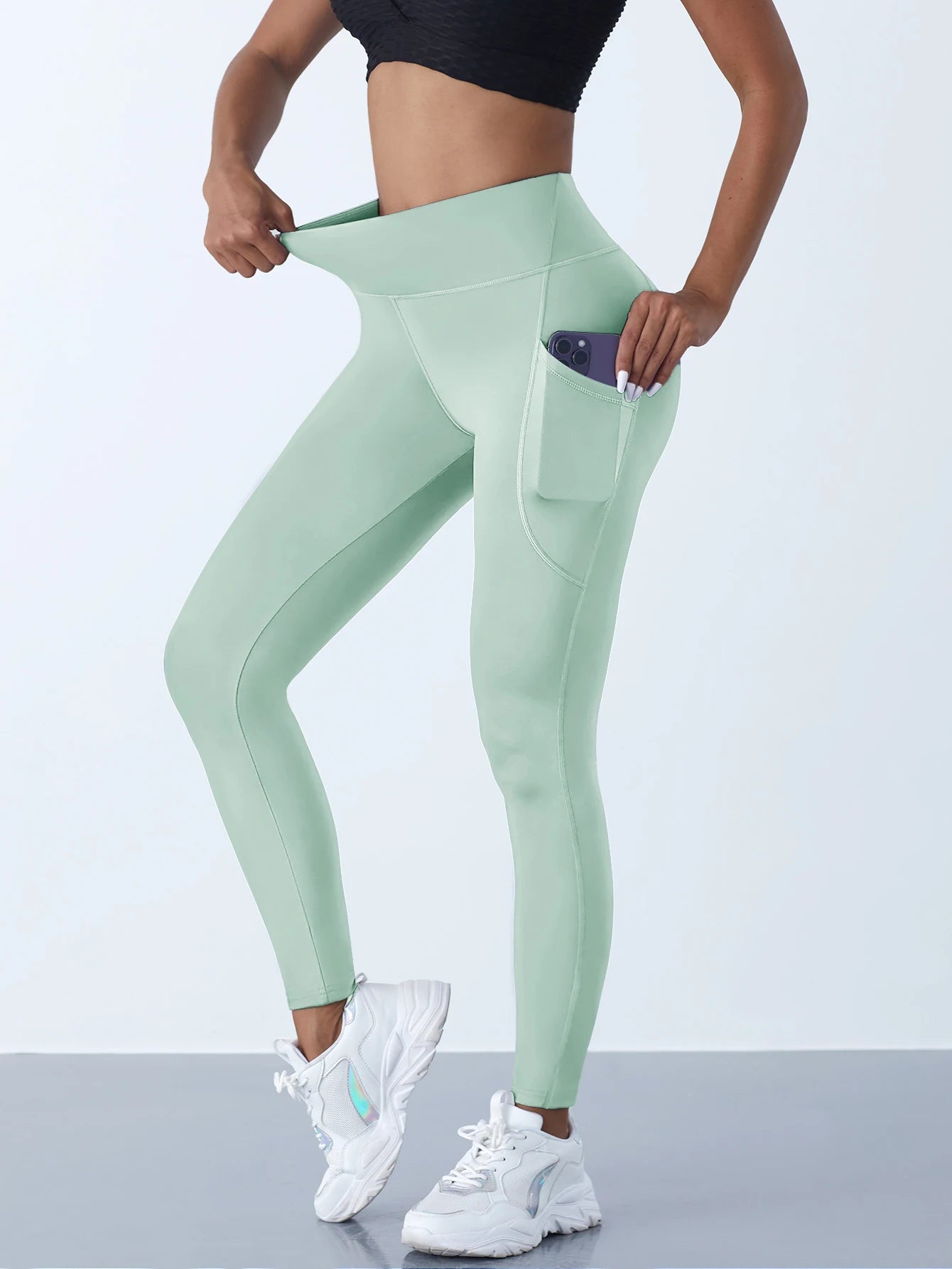 Quality Leggings with Pockets - Women's Stretch Fitness Pants