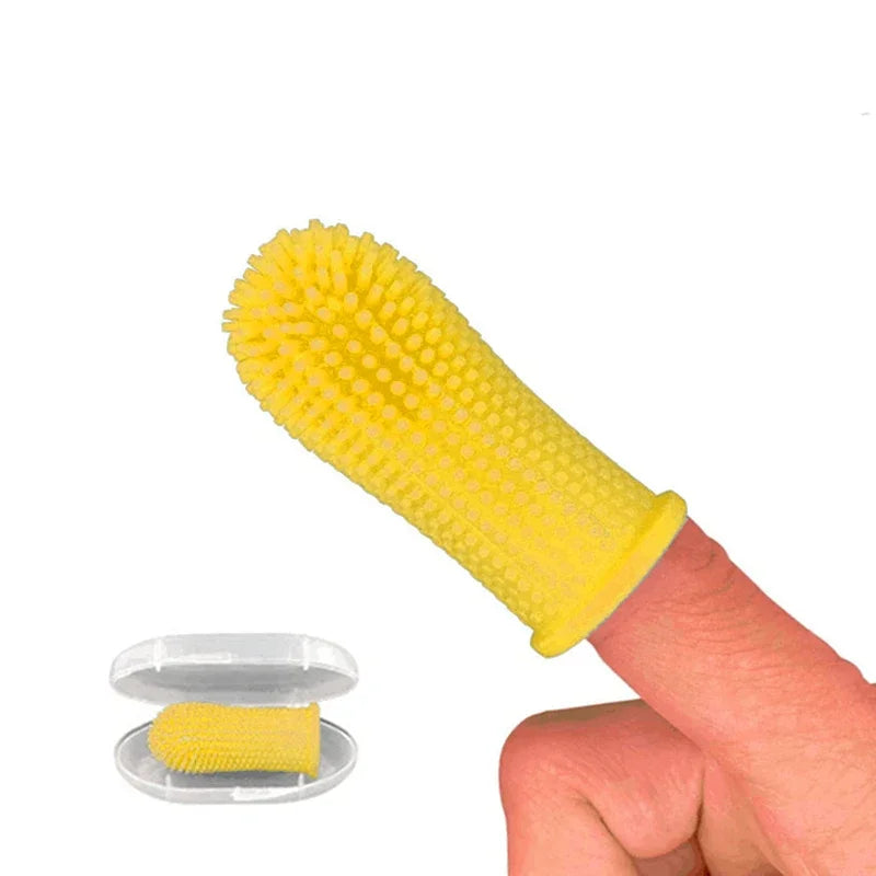 Pet Finger Toothbrush - Soft Silicone Dental Care Tool for Dogs & Cats