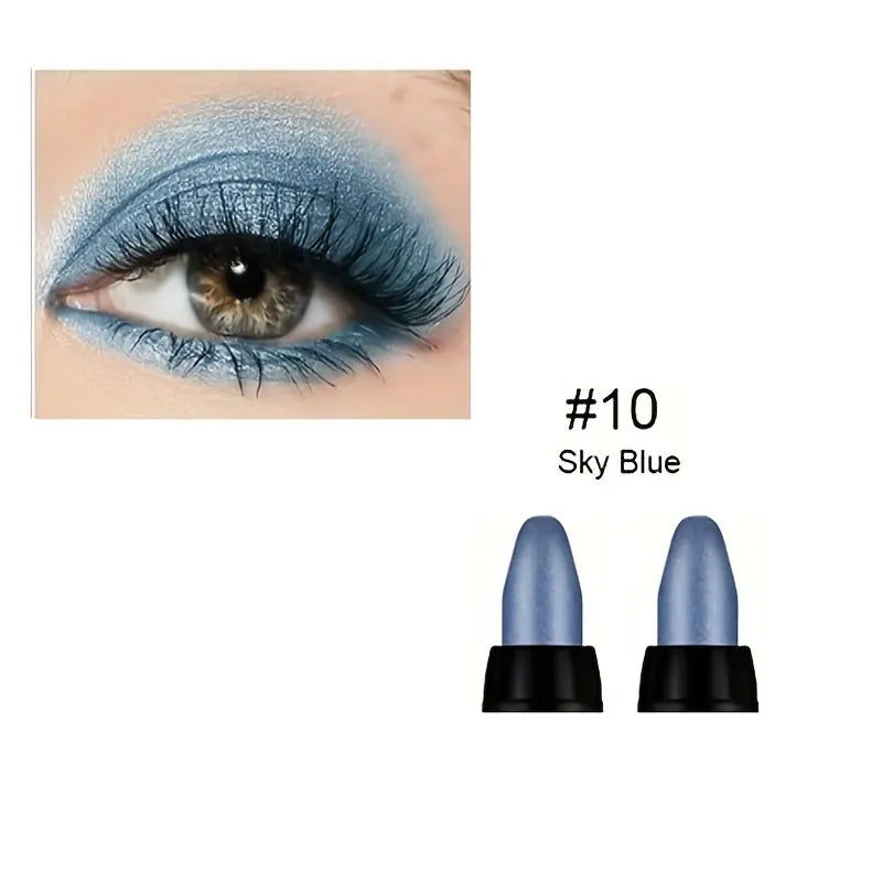 16-Color Pearlescent Waterproof Eyeliner Set - Long-Lasting Glitter Eye Makeup
