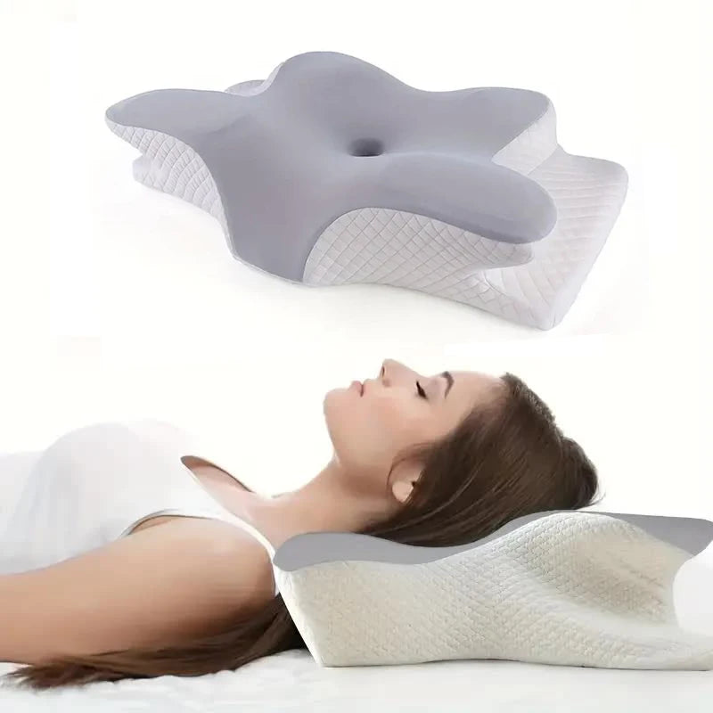 Memory Foam Cervical Pillow - Ergonomic Neck Support for Pain Relief & Better Sleep