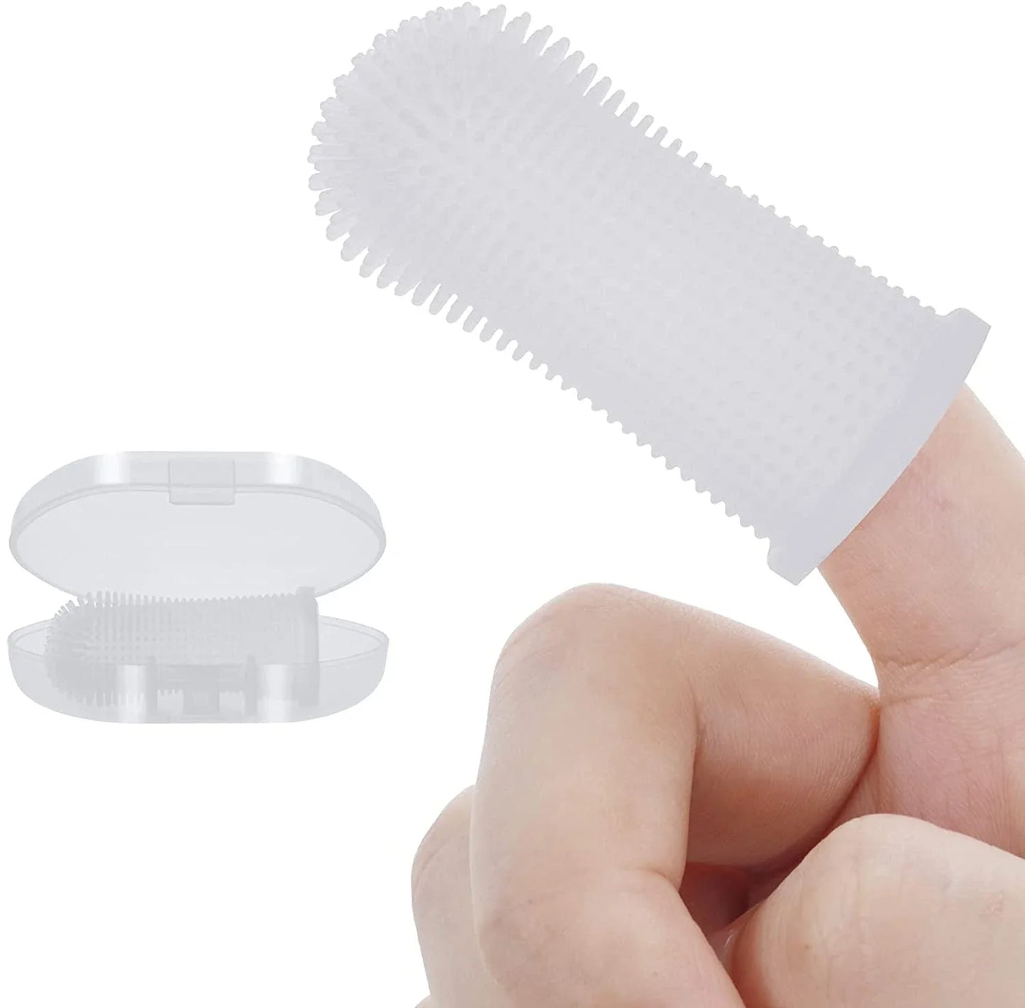 Pet Finger Toothbrush - Soft Silicone Dental Care Tool for Dogs & Cats