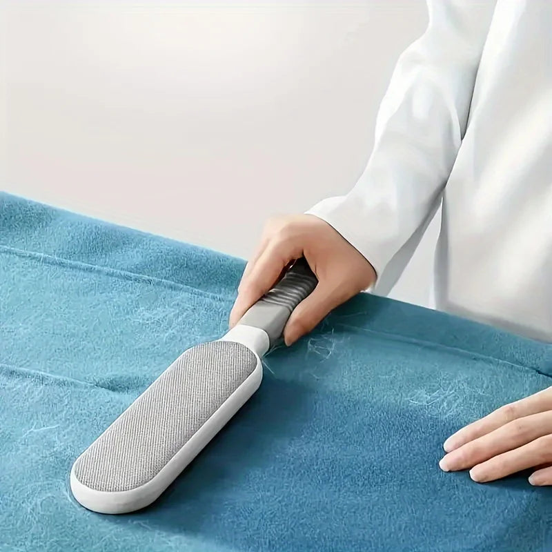 Double-Sided Pet Hair Remover - Electrostatic Lint Brush for Furniture & Carpets