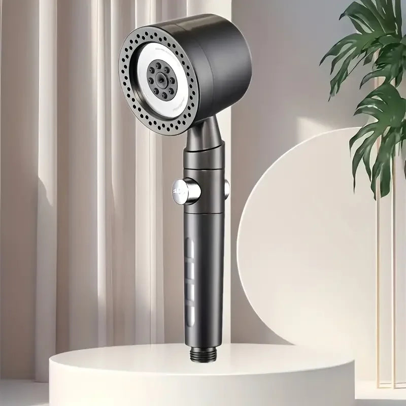 5-Mode High Pressure Water Saving Shower Head with One-Button Stop - Premium Handheld Bathroom Set