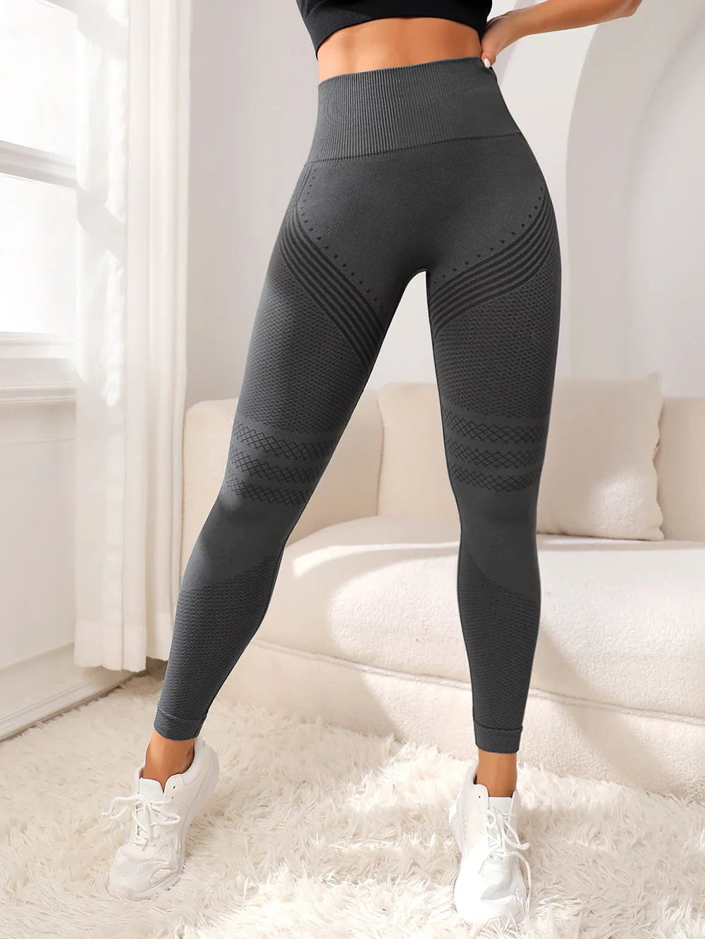 Women's High Waisted Fitness Leggings - Sculpting Sports Pants