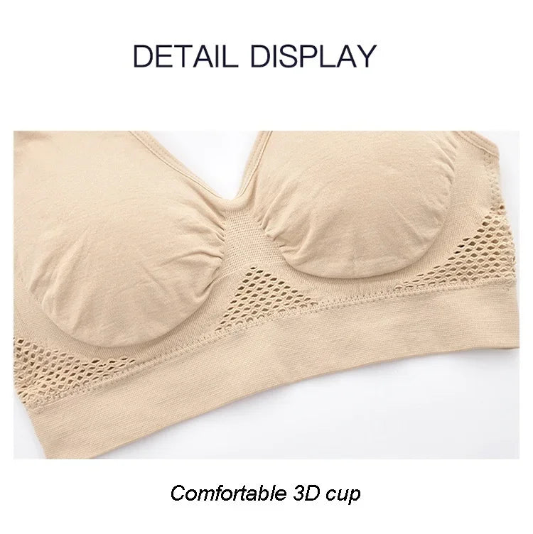 Women's Breathable Sports Bra - Sweat-Absorbent with Shockproof Padding