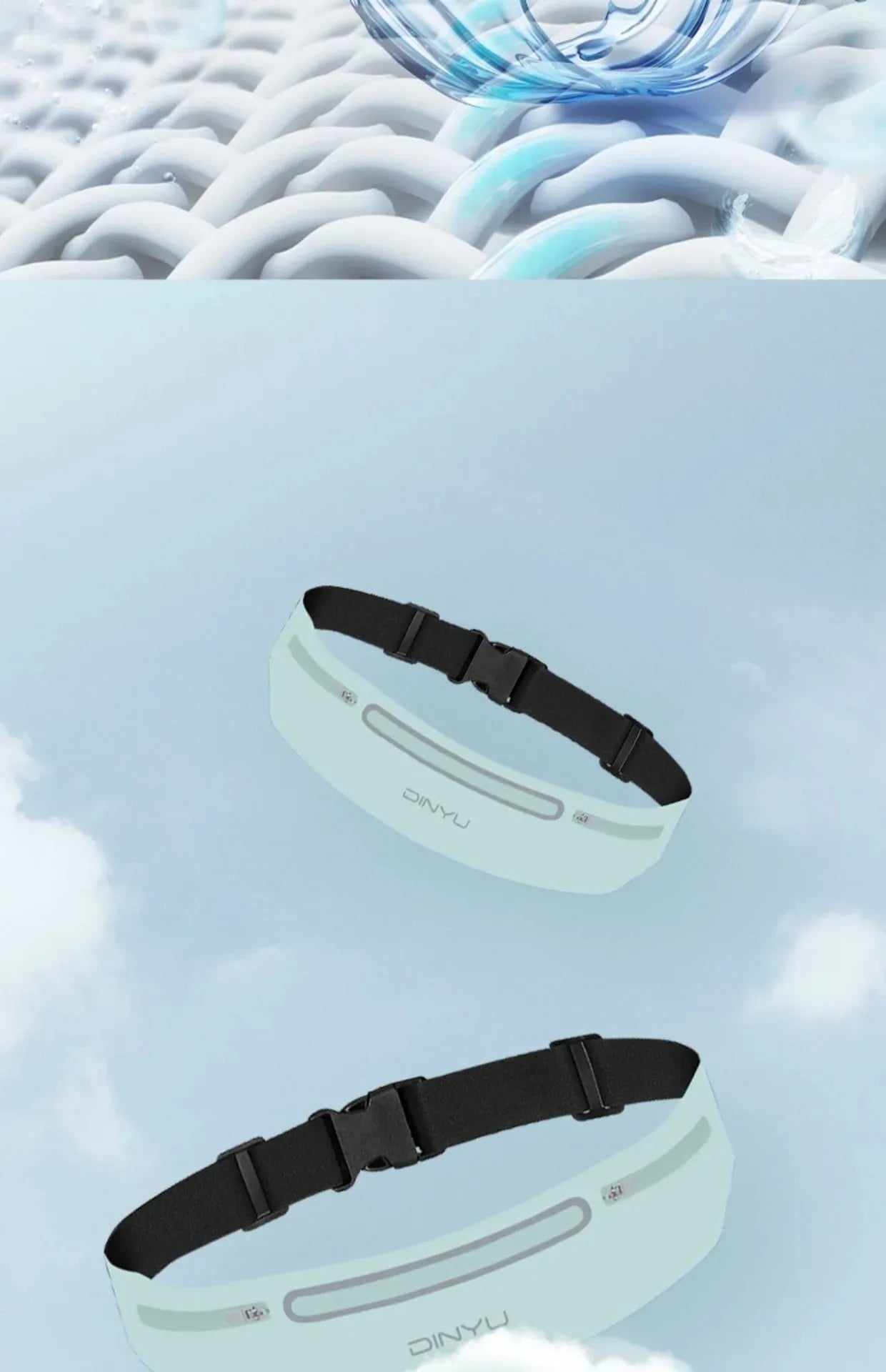 Sports Waist Pack Fanny Pack - Adjustable Running Belt with Phone Holder for Men & Women