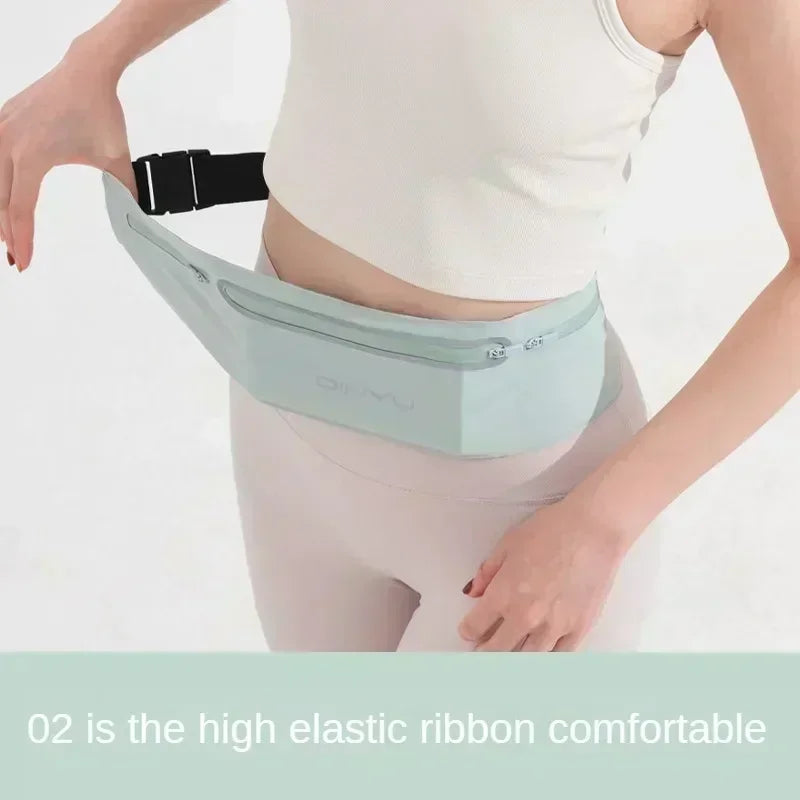 Sports Waist Pack Fanny Pack - Adjustable Running Belt with Phone Holder for Men & Women