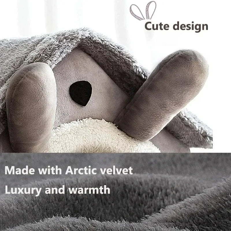 High Quality Indoor Warm Dog House Soft Pet Bed Tent House Dog Kennel Cat Bed Removable and Washable Cushion Suitable Four Season Universal