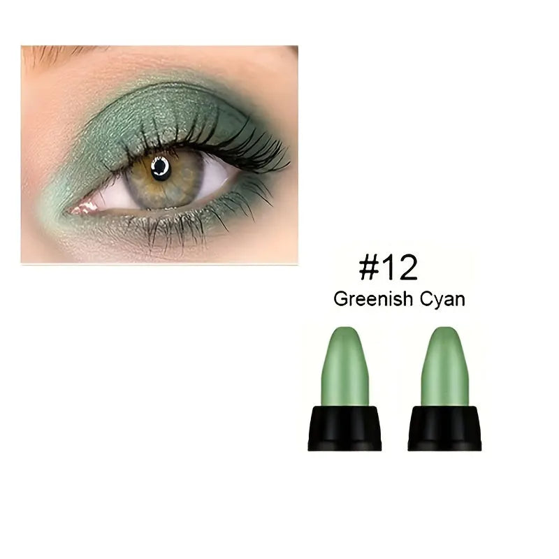 16-Color Pearlescent Waterproof Eyeliner Set - Long-Lasting Glitter Eye Makeup