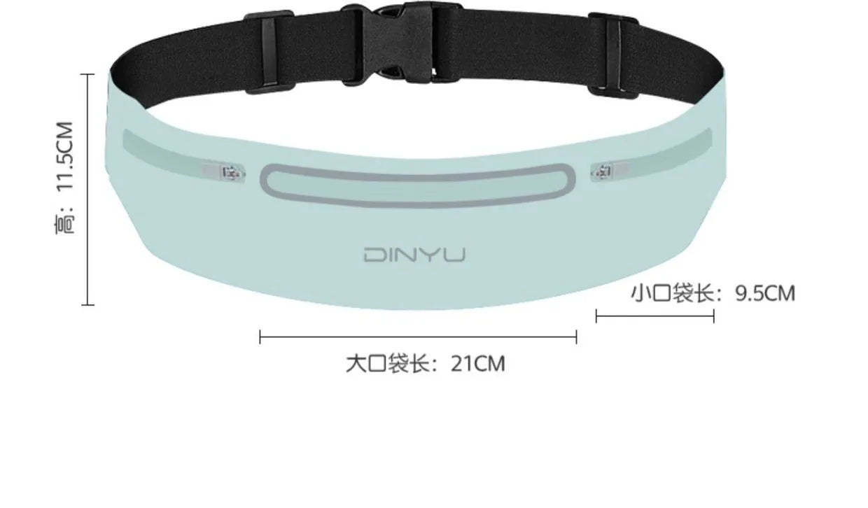 Sports Waist Pack Fanny Pack - Adjustable Running Belt with Phone Holder for Men & Women