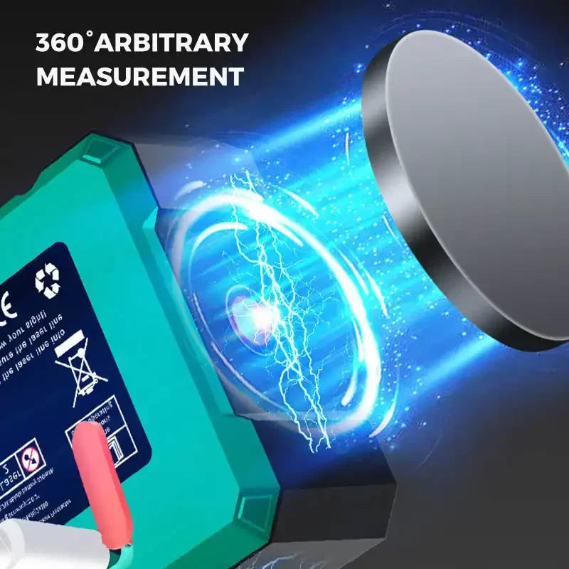 Digital Angle Finder - Magnetic 360° LCD Electronic Protractor with Laser Gauge
