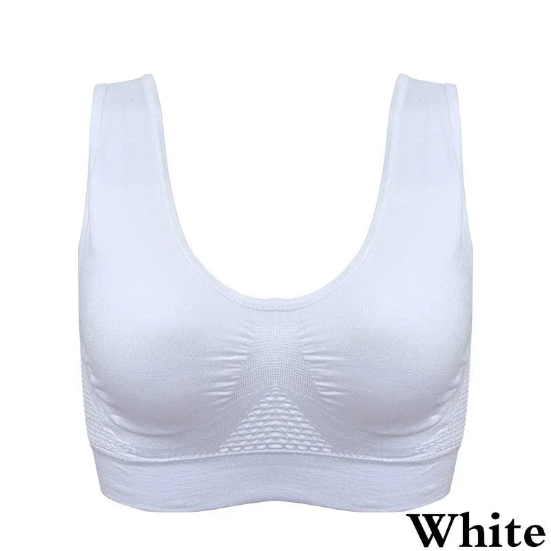 Women's Breathable Sports Bra - Sweat-Absorbent with Shockproof Padding