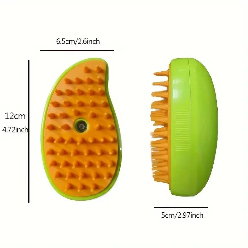 3-in-1 Electric Steam Dog Brush - Pet Grooming Spray Brush for Cats & Dogs