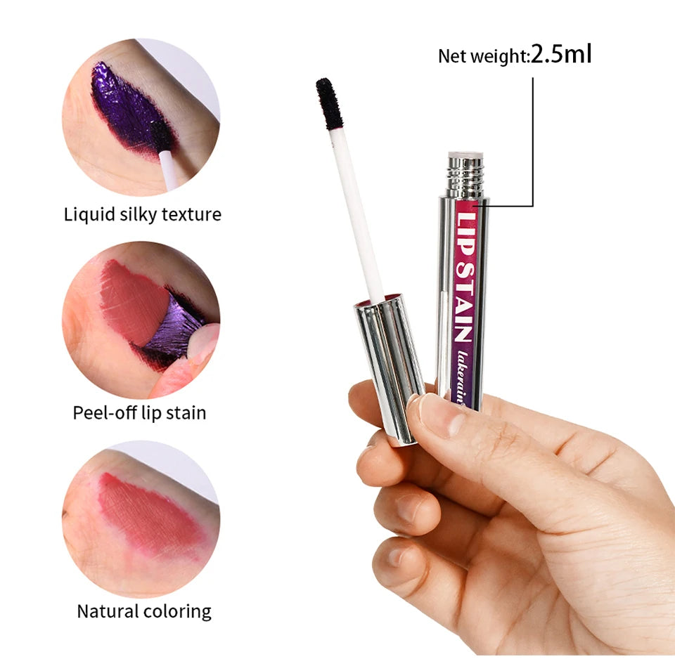 Korean Matte Lip Tint - Long Lasting Waterproof Peel Off Liquid Lipstick
