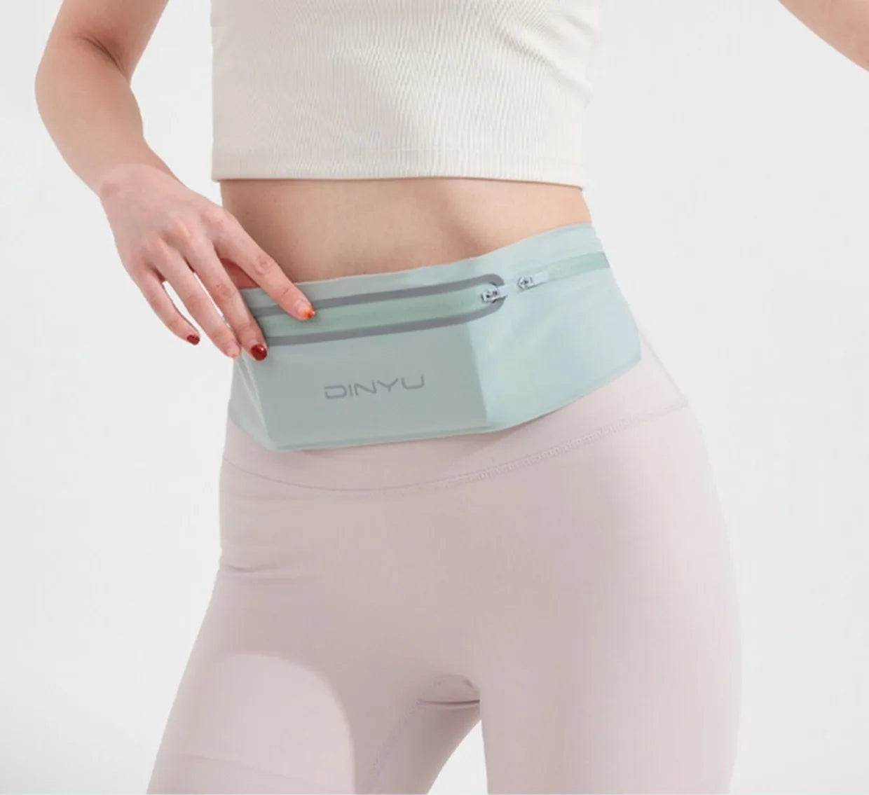 Sports Waist Pack Fanny Pack - Adjustable Running Belt with Phone Holder for Men & Women